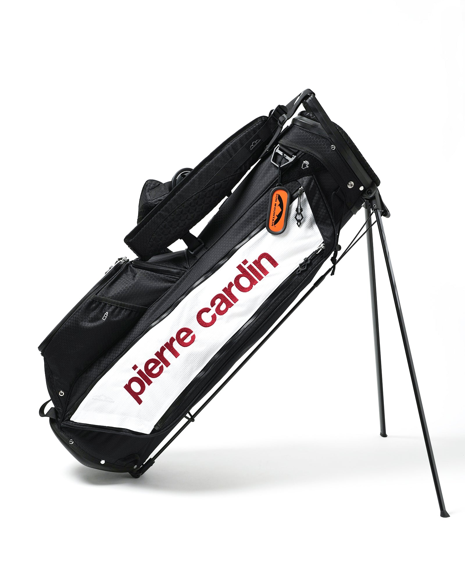 SUN MOUNTAIN ×pierre cardin golf caddy bag | BLACK × WHITE × MULTI