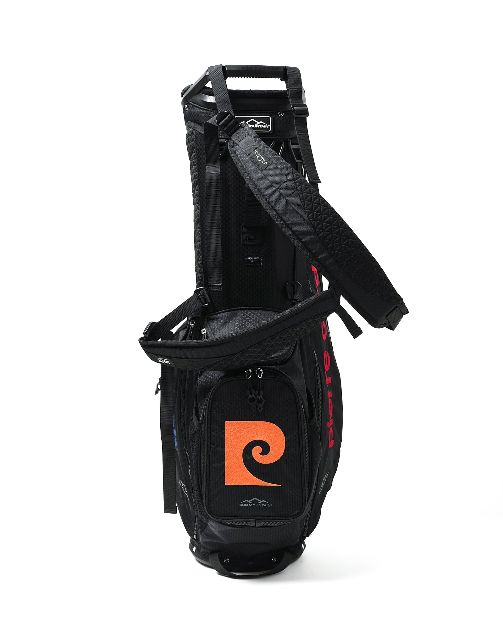 SUN MOUNTAIN ×pierre cardin golf caddy bag | BLACK × BLACK × MULTI