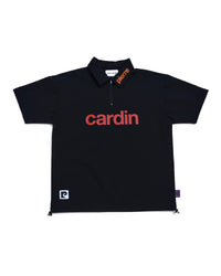 logodesignshort sleeve zippolo | BLACK × MULTI