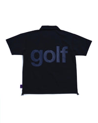 logodesignshort sleeve zippolo | BLACK × MULTI