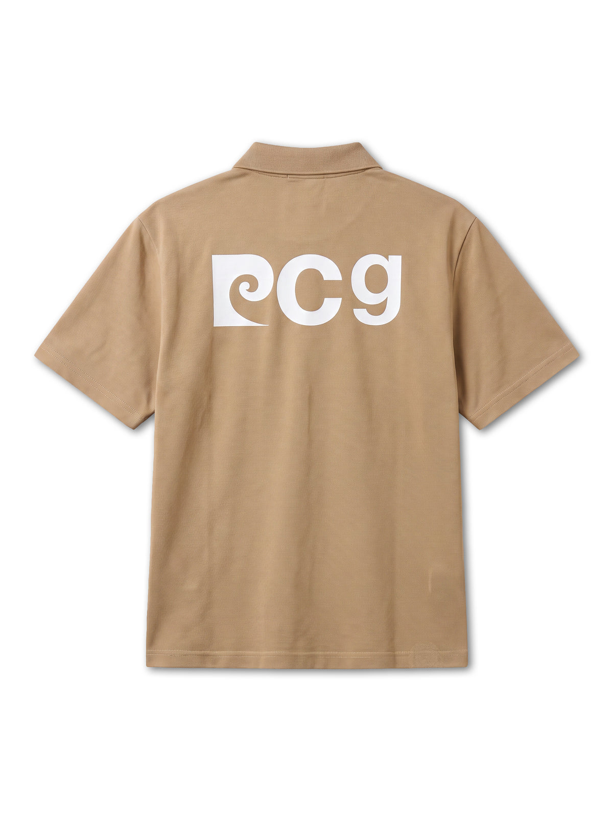 Back pcg logo short sleeve polo｜CAMEL - product