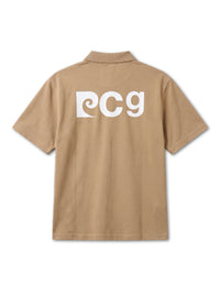 Back pcg logo short sleeve polo｜CAMEL - product