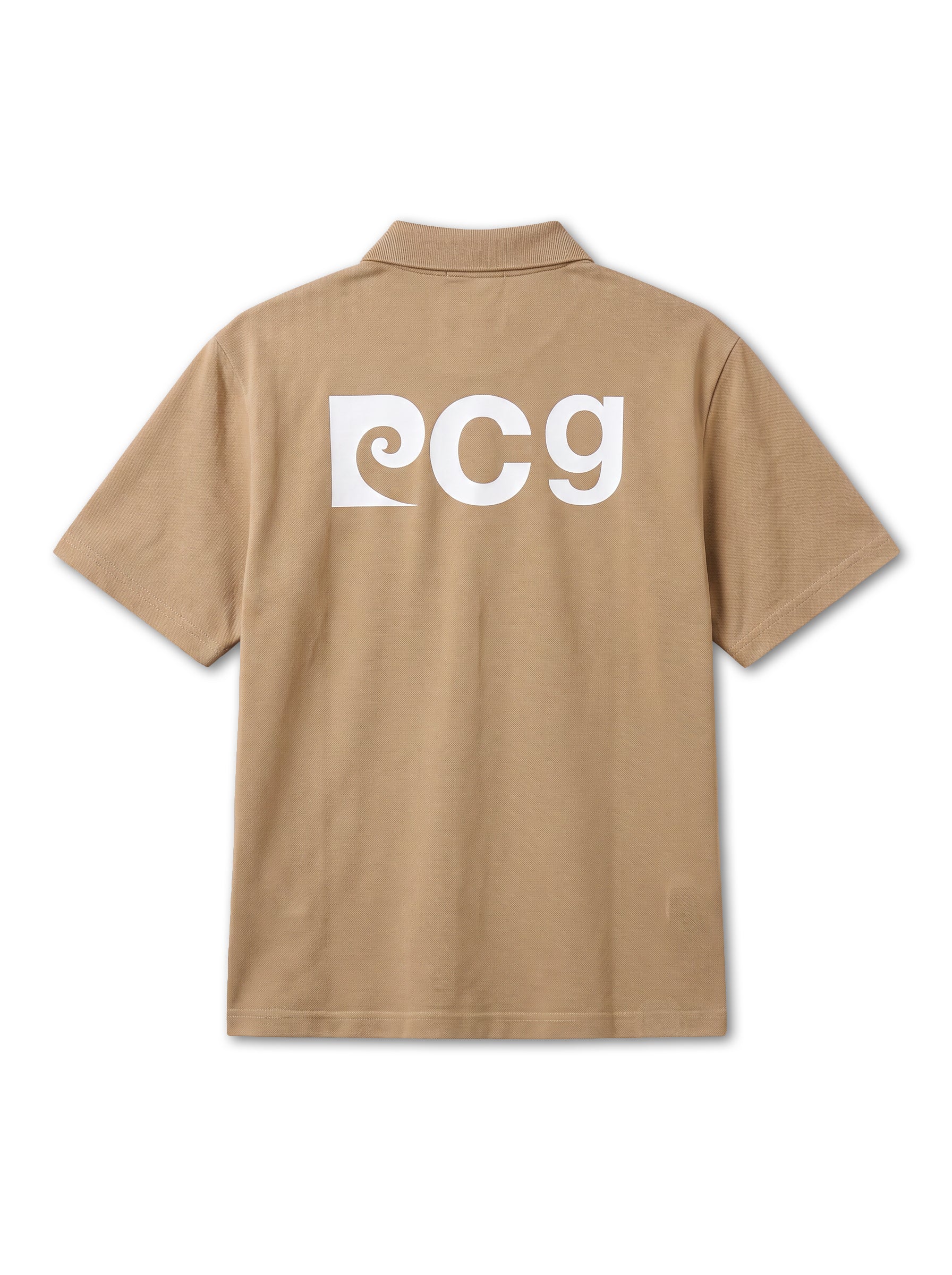 Back pcg logo short sleeve polo｜CAMEL - product