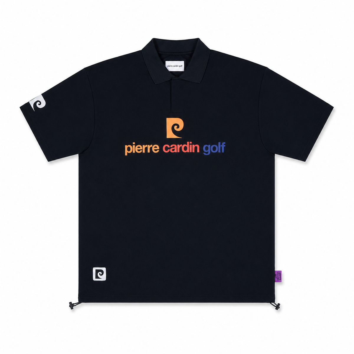 front logo short sleeve polo｜BLACK × MULTI - product