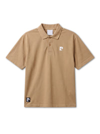Back pcg logo short sleeve polo｜CAMEL - product