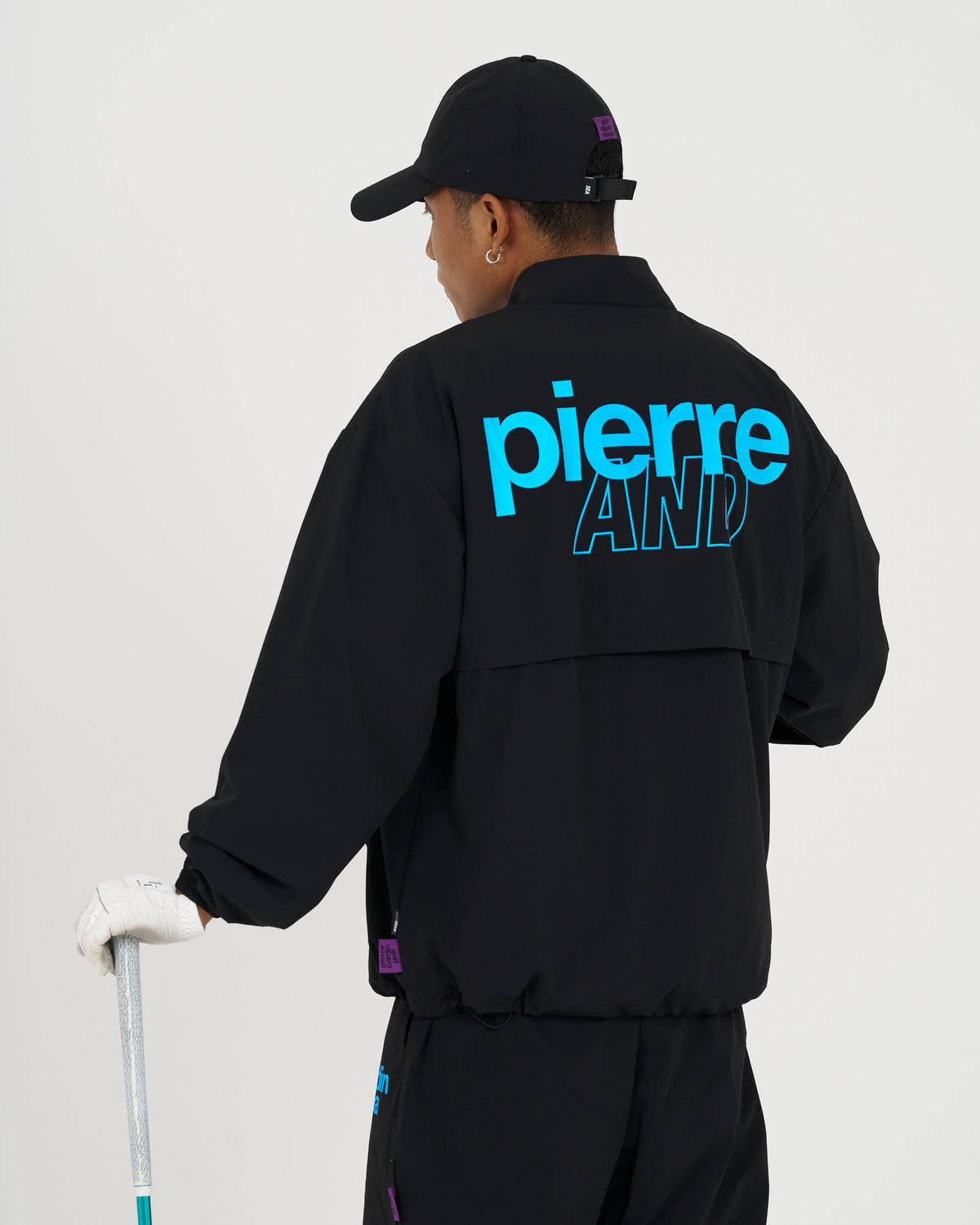 pierre cardin golf ×WIND AND SEA logodesign cap | BLACK