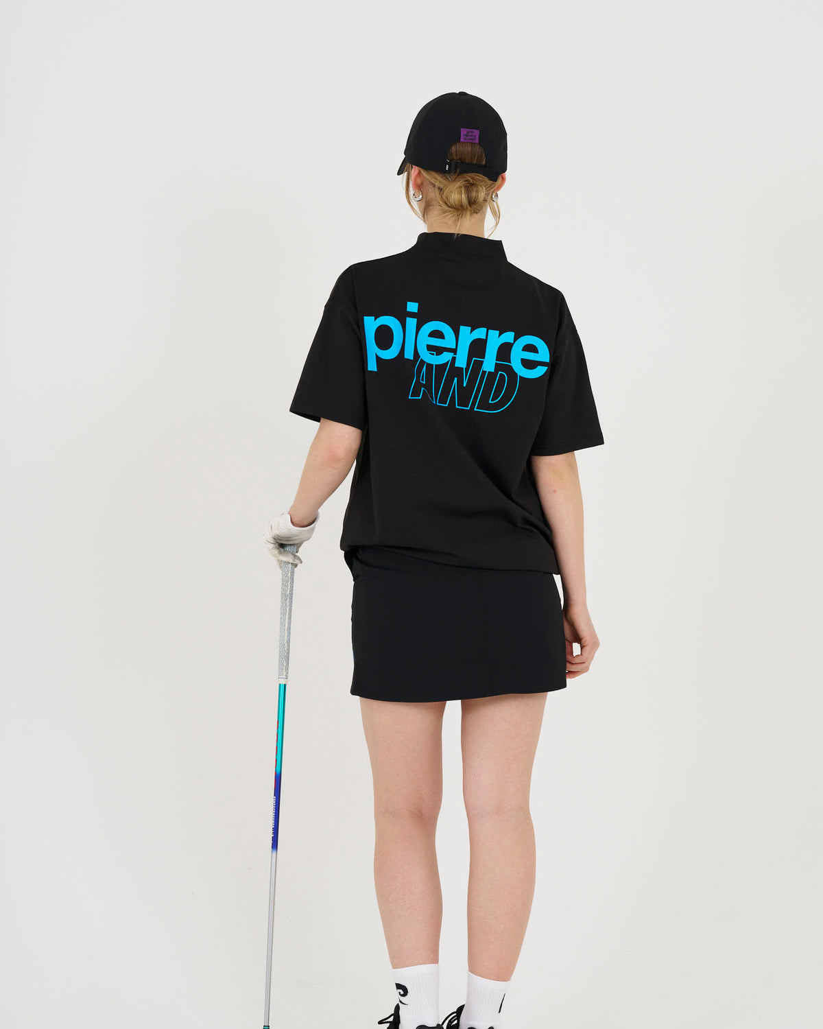 pierre cardin golf ×WIND AND SEA logodesign skirt | BLACK