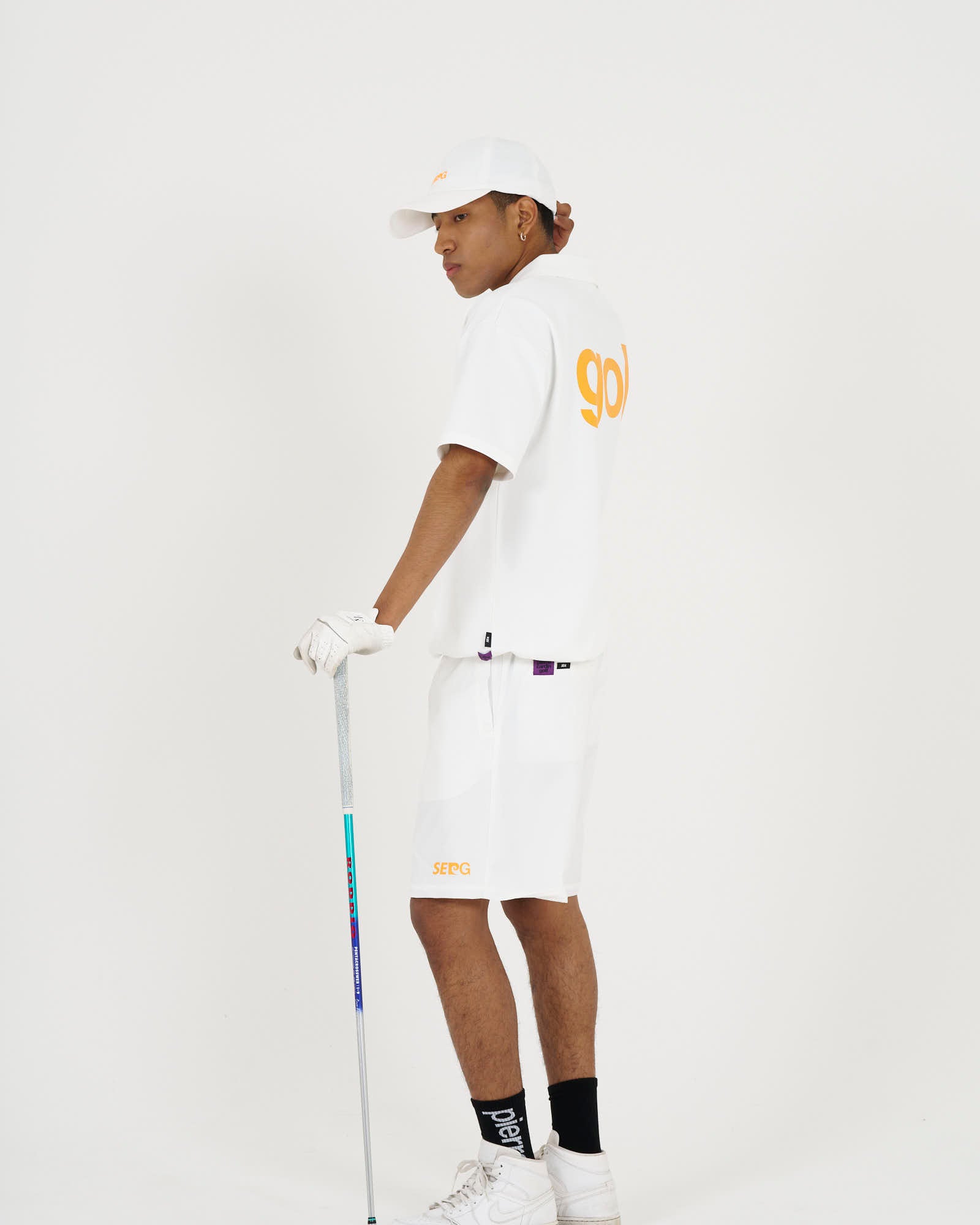 pierre cardin golf ×WIND AND SEA logo short sleeve polo | WHITE