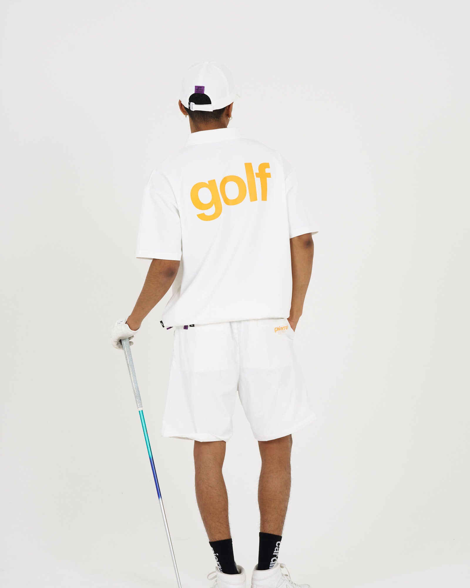pierre cardin golf ×WIND AND SEA logo short sleeve polo | WHITE