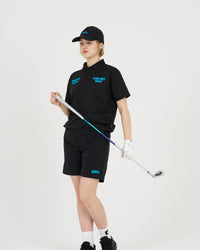 pierre cardin golf ×WIND AND SEA logodesign short pants | BLACK