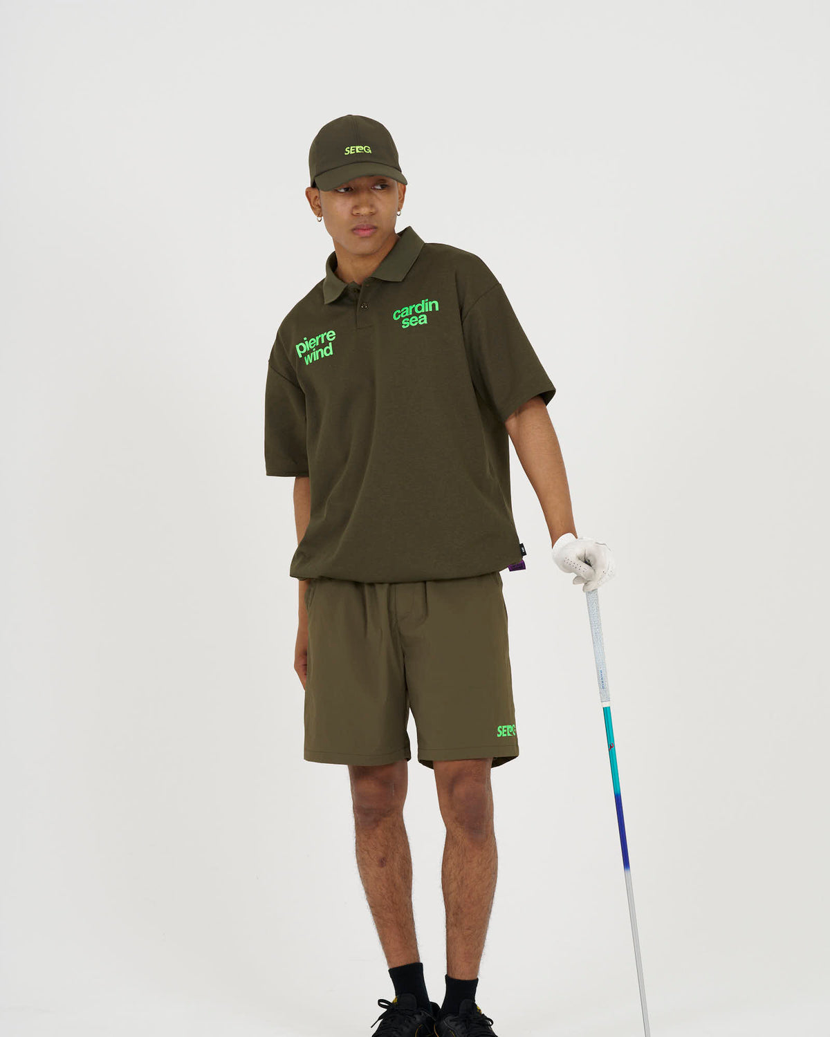 pierre cardin golf ×WIND AND SEA logodesign short pants | KHAKI