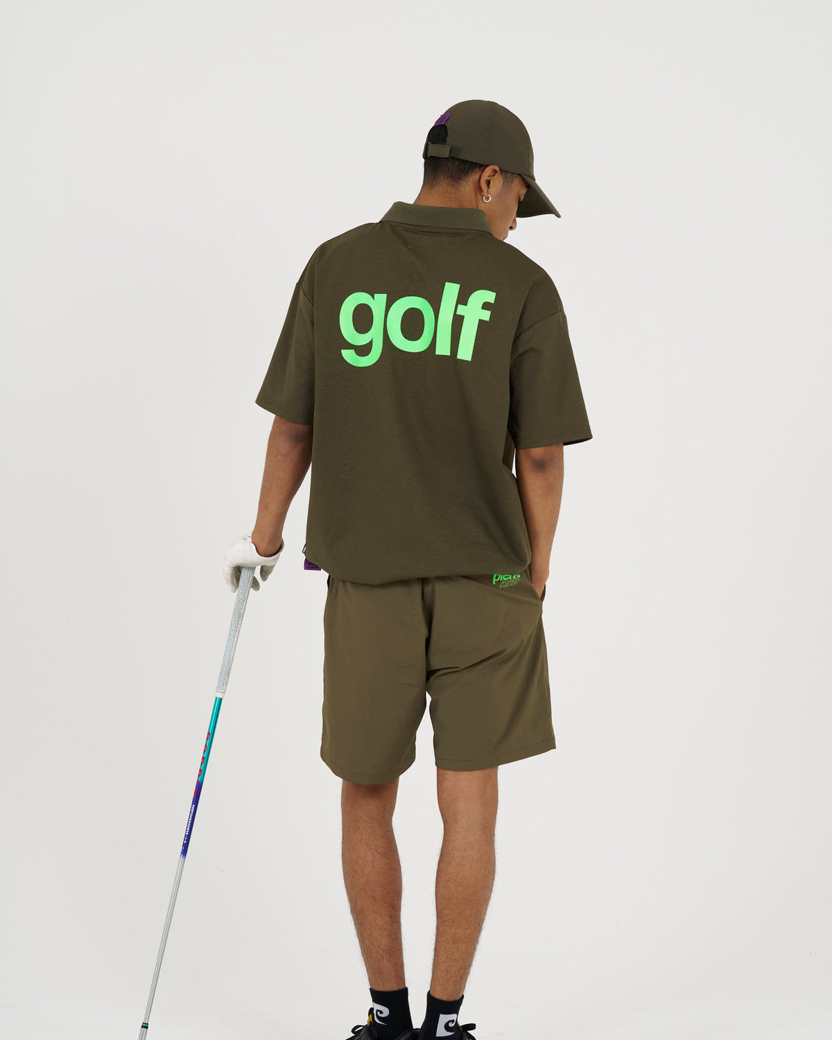 pierre cardin golf ×WIND AND SEA logo short sleeve polo | KHAKI