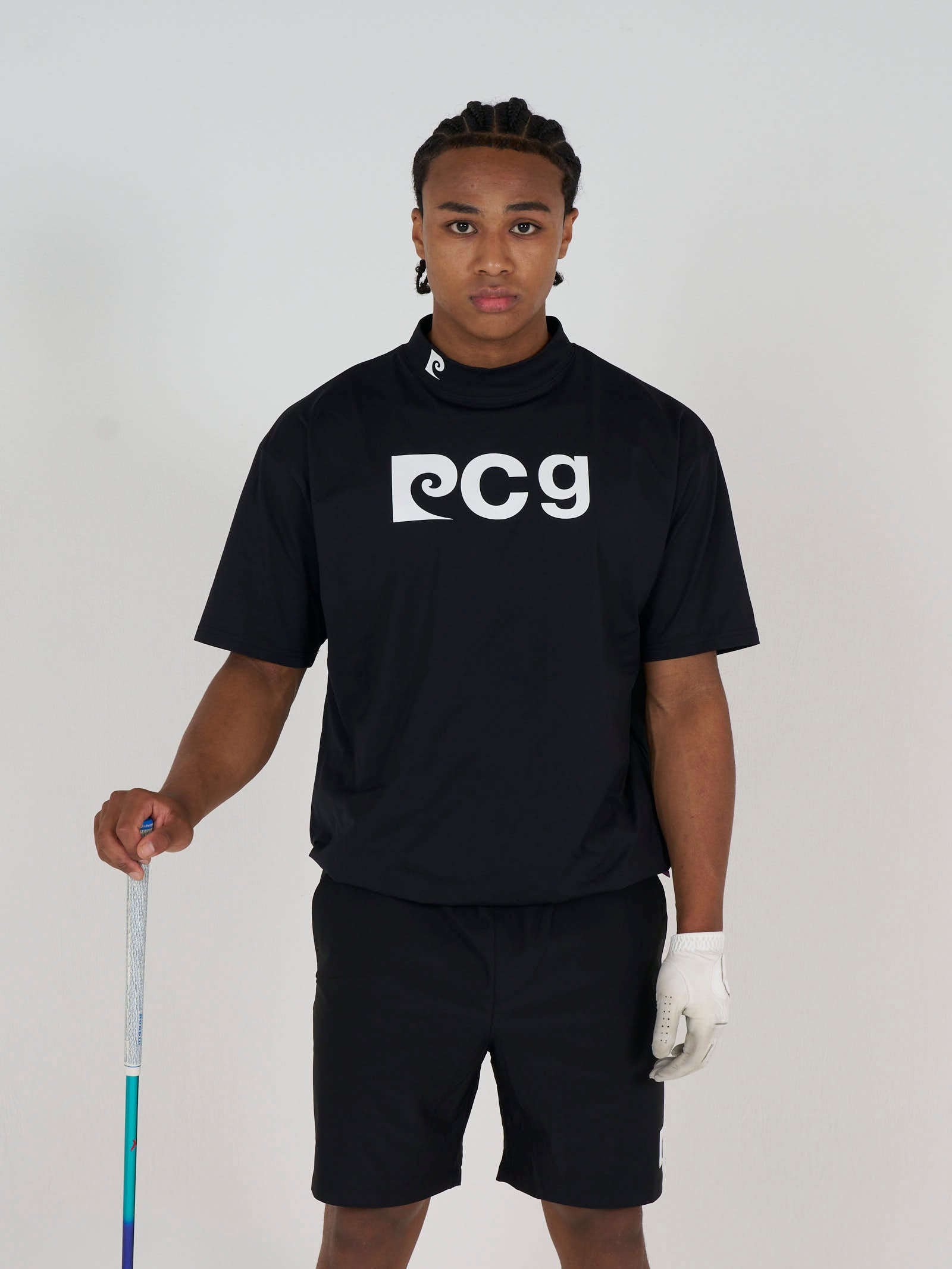 pierre cardin golf graphic P short sleeve mock-neck｜pierre cardin