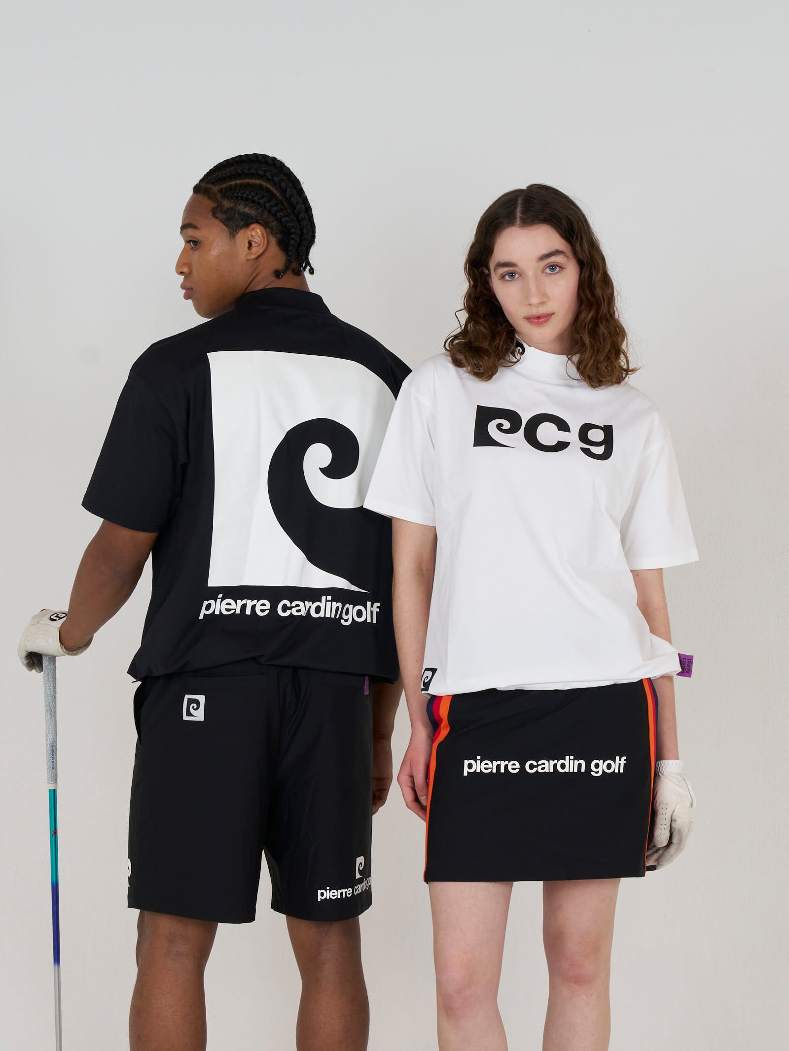 pierre cardin golf graphic P short sleeve mock-neck｜pierre cardin