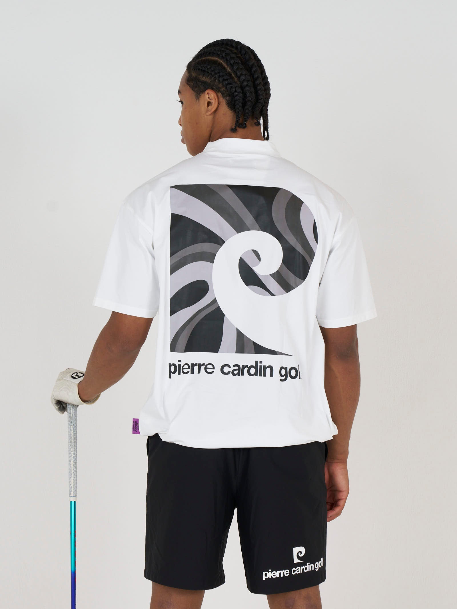 pierre cardin golf graphic P short sleeve mock-neck｜pierre cardin