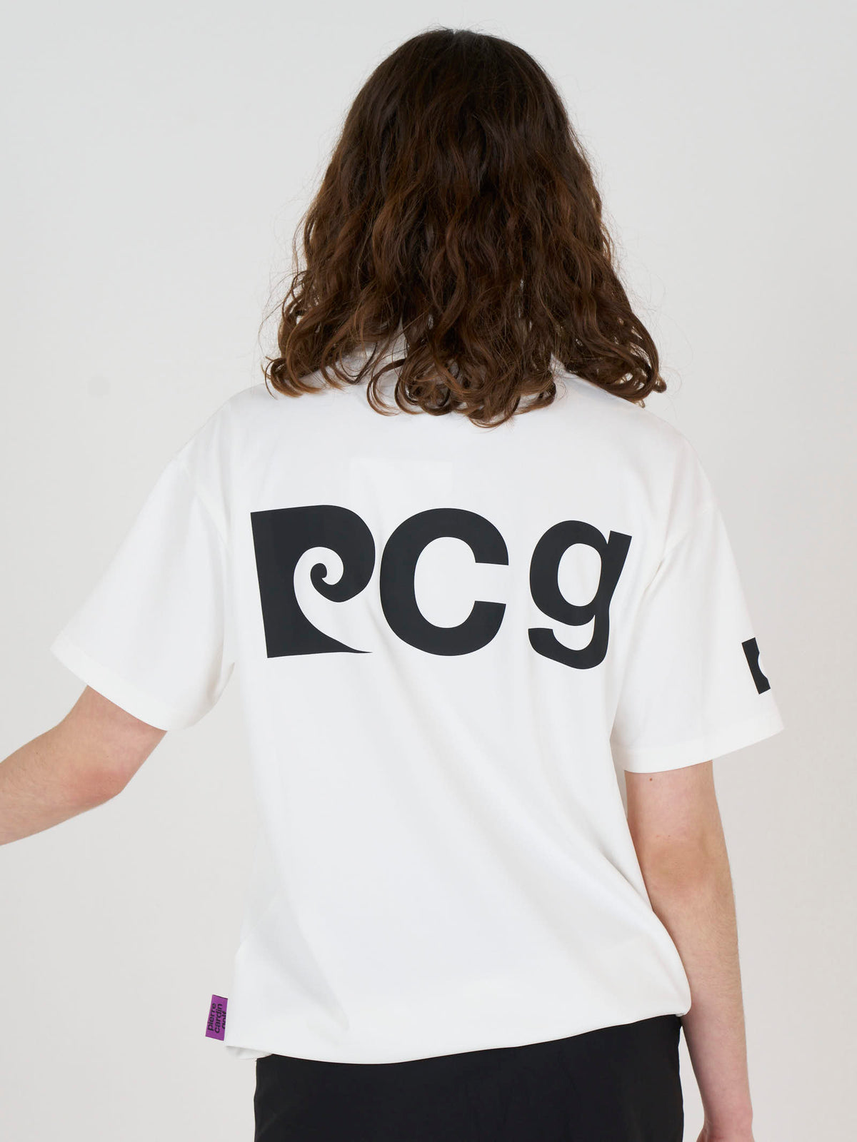 front logo short sleeve polo｜WHITE × BLACK - product