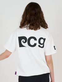 front logo short sleeve polo｜WHITE × BLACK - product