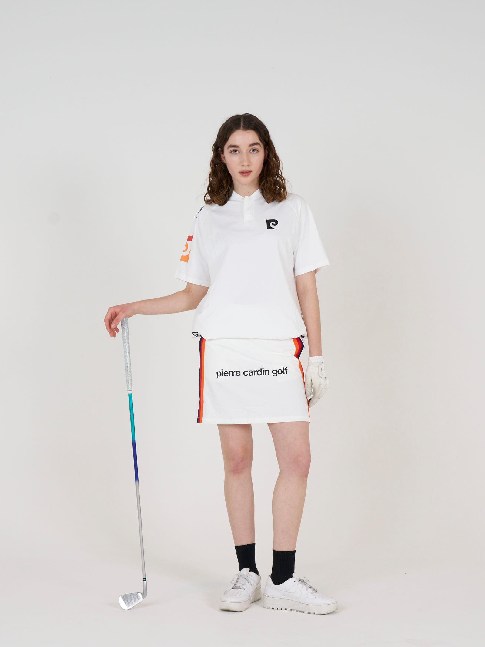 pierre cardin golf sleeve logo short sleeve henry neck｜pierre