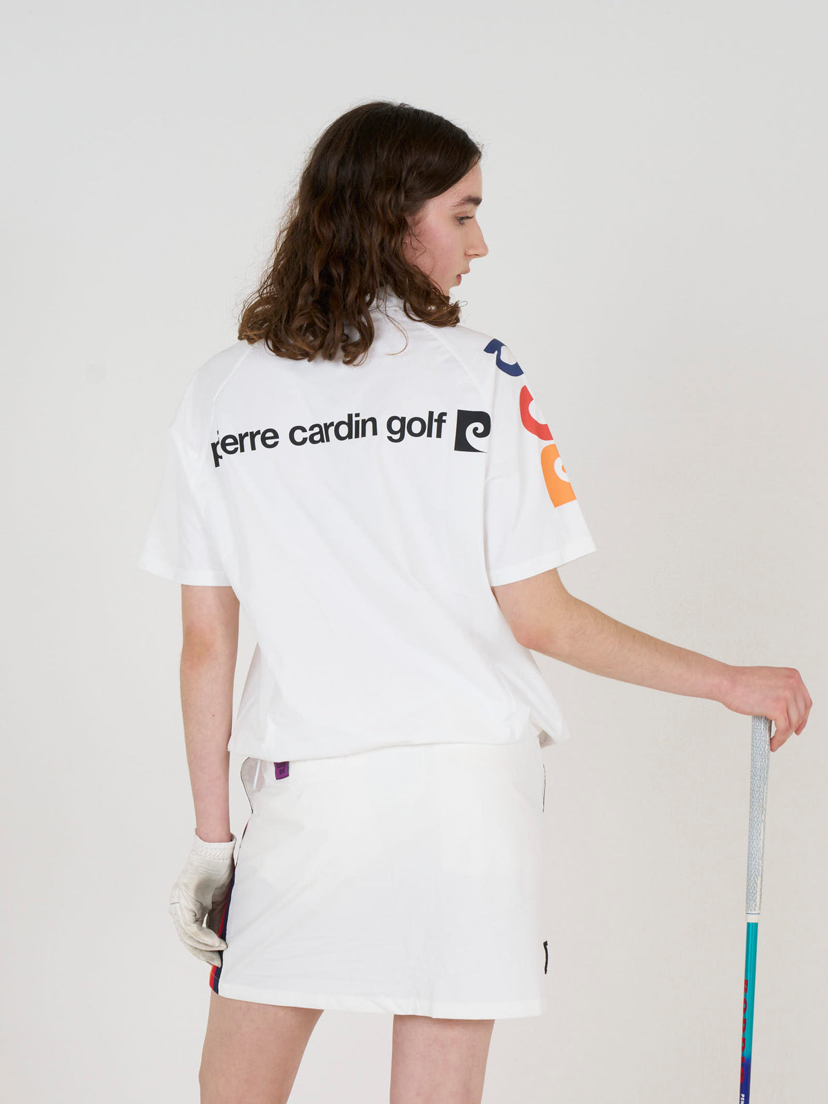 sleeve logo short sleeve henry neck｜WHITE × MULTI - product