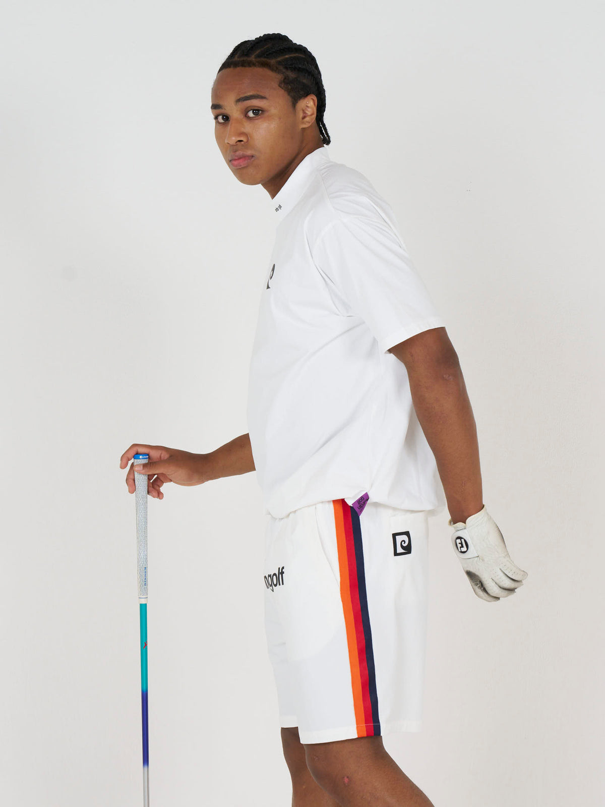 side tape short pants｜WHITE - product