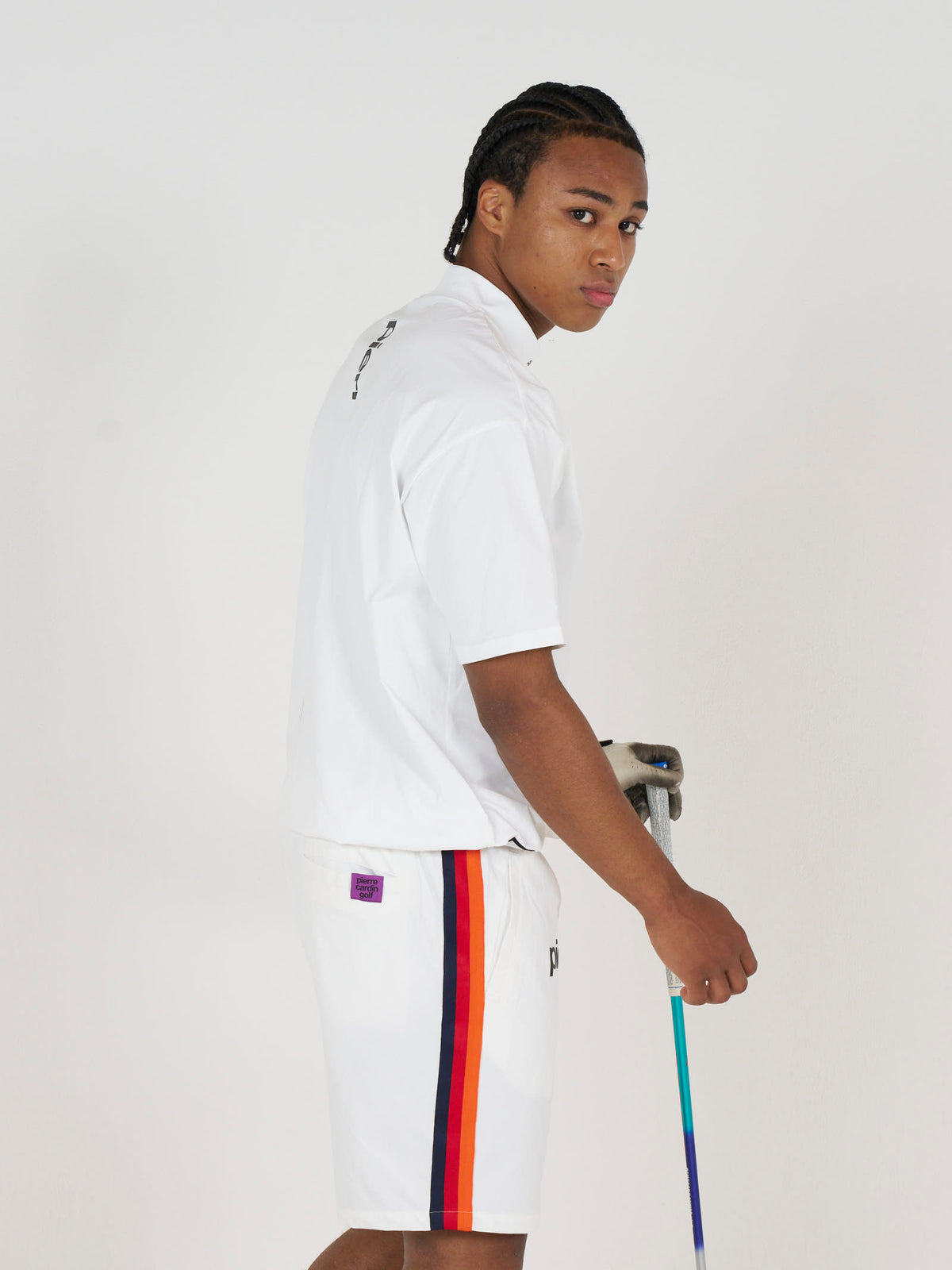 side tape short pants｜WHITE - product
