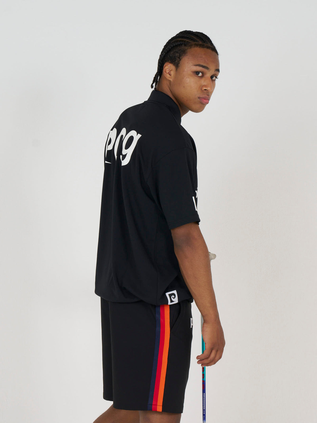 side tape short pants｜BLACK - product
