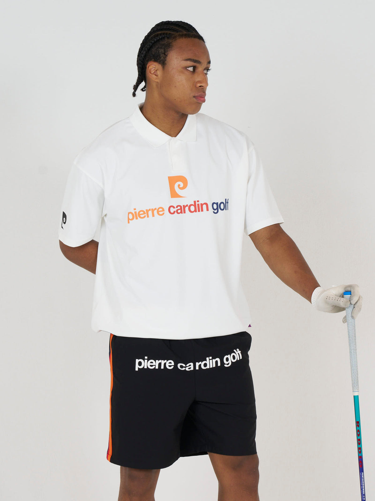 front logo short sleeve polo｜WHITE × MULTI - product