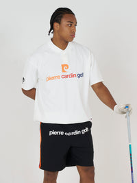 front logo short sleeve polo｜WHITE × MULTI - product