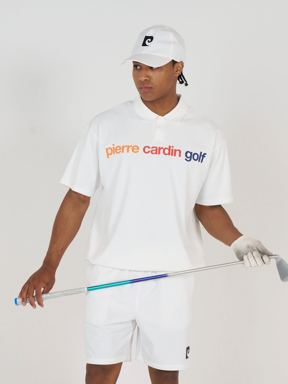 back Plogo short sleeve polo｜WHITE × MULTI - product