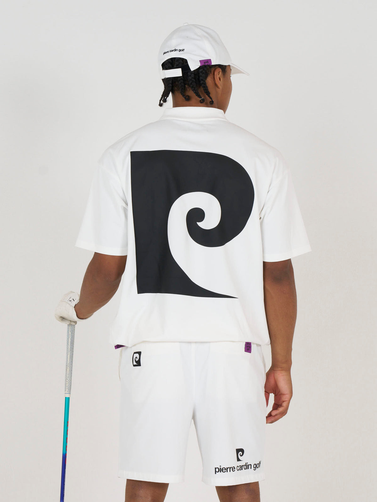 back Plogo short sleeve polo｜WHITE × MULTI - product