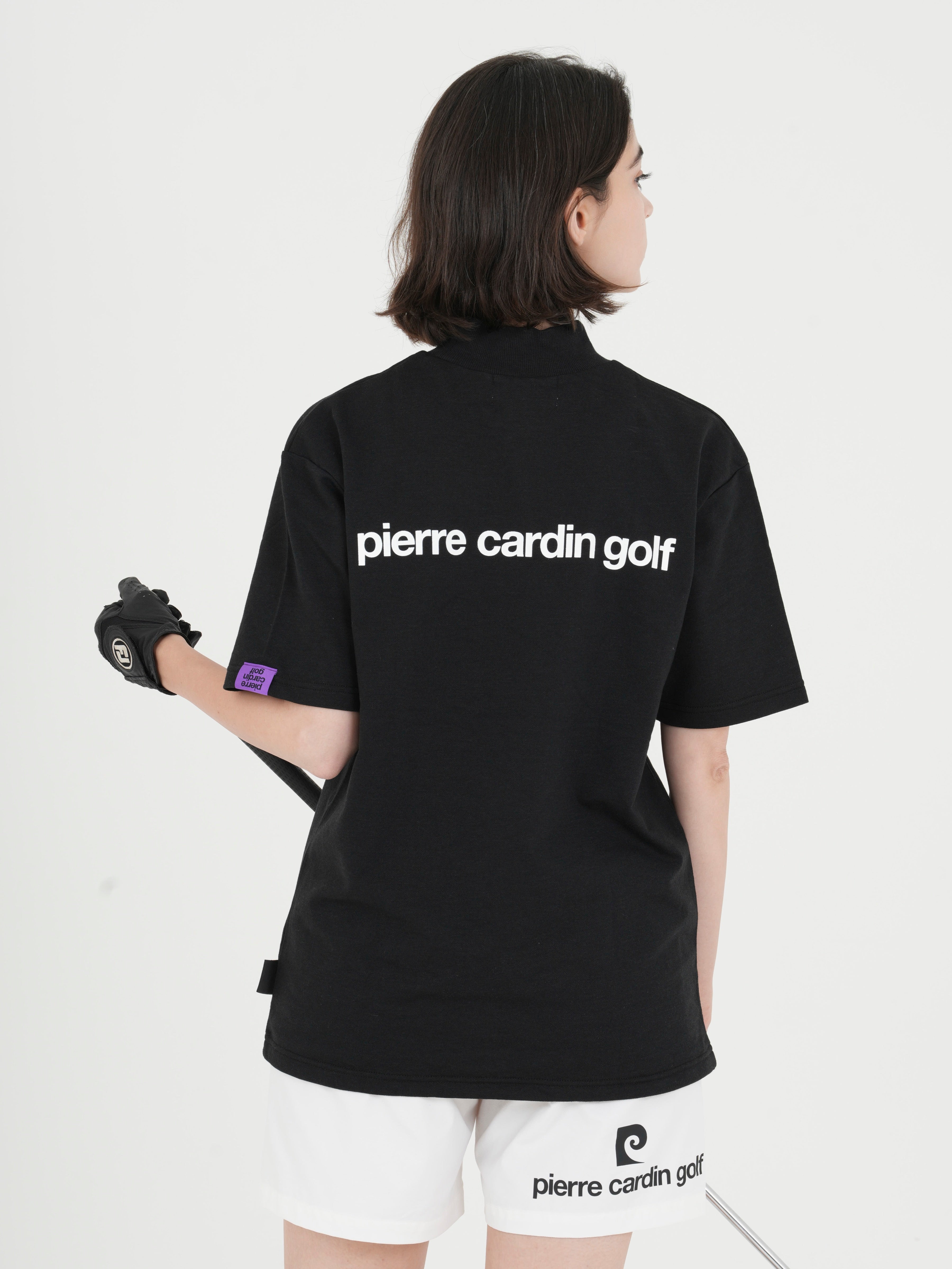 Back logo short sleeve mock neck｜pierre cardin golf