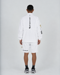pierre cardin golf × ESTNATION logodesign long sleeve zip blouson｜WHITE