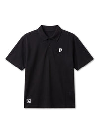 Back pcg logo short sleeve polo｜BLACK - product