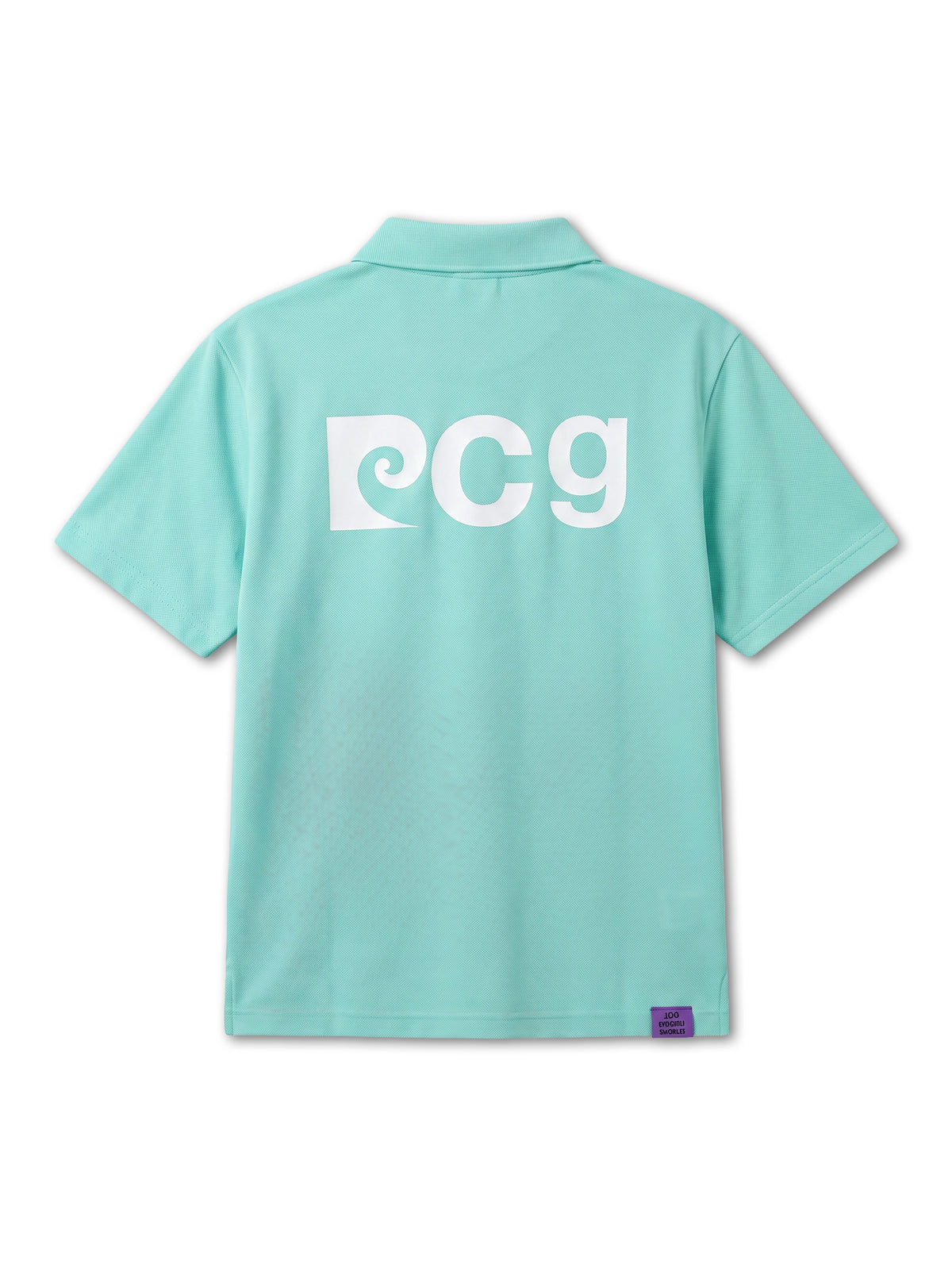 Back pcg logo short sleeve ladies polo｜MINT - product