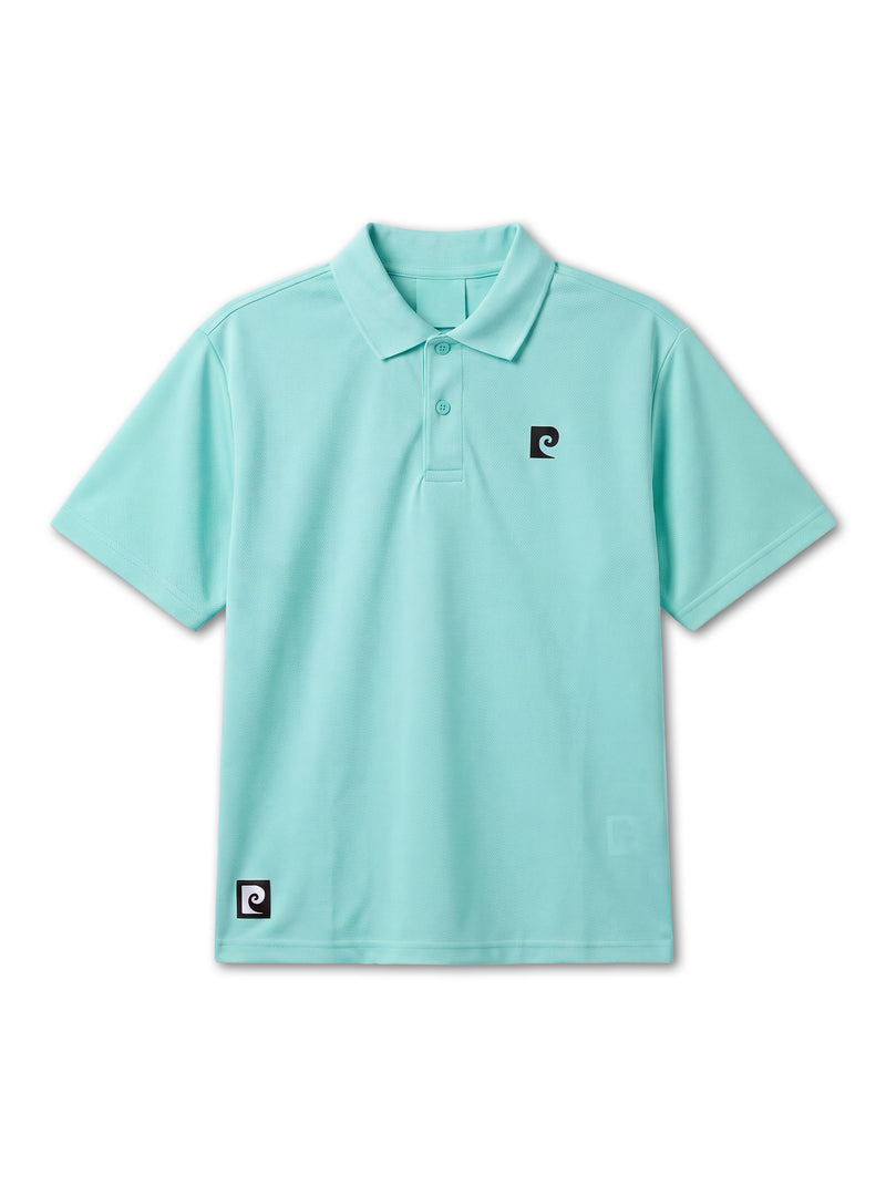 Back pcg logo short sleeve ladies polo｜MINT - product