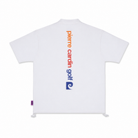 back logo short sleeve mock-neck｜WHITE × MULTI - product