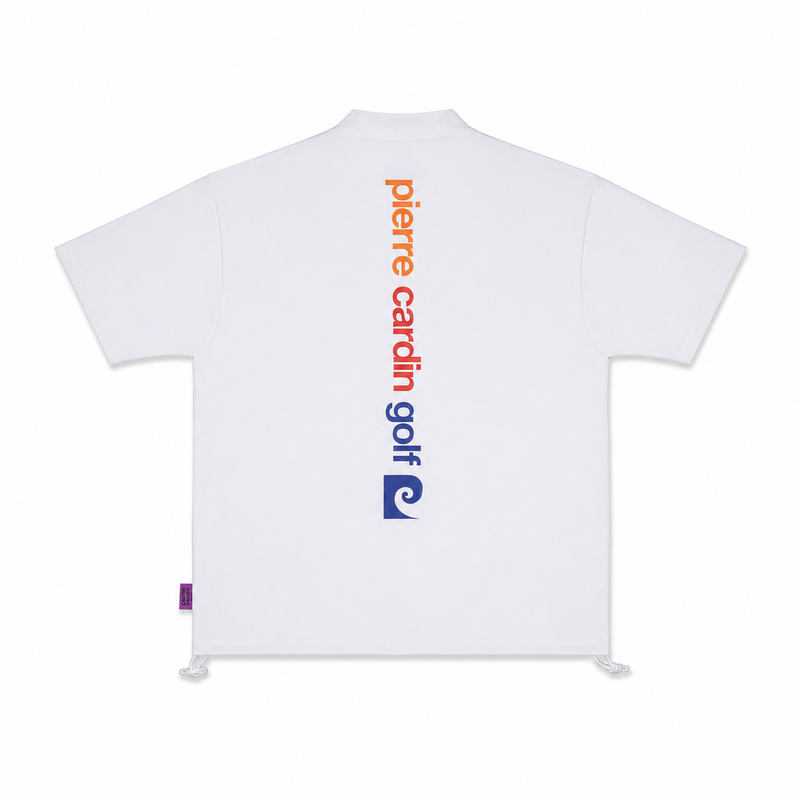 pierre cardin golf back logo short sleeve mock-neck｜pierre cardin