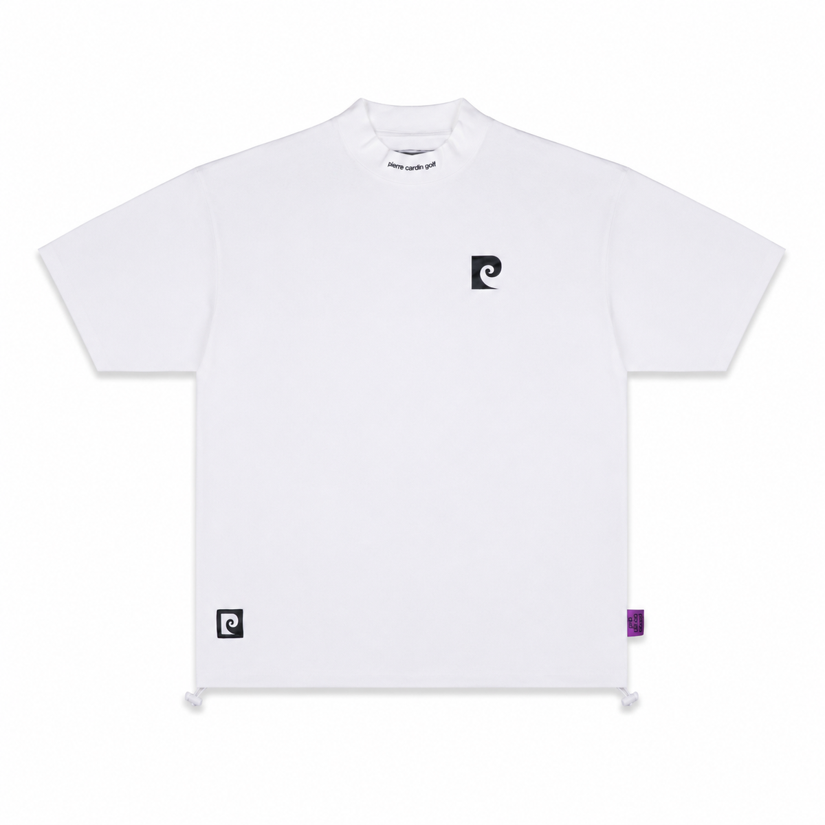 pierre cardin golf back logo short sleeve mock-neck｜pierre cardin