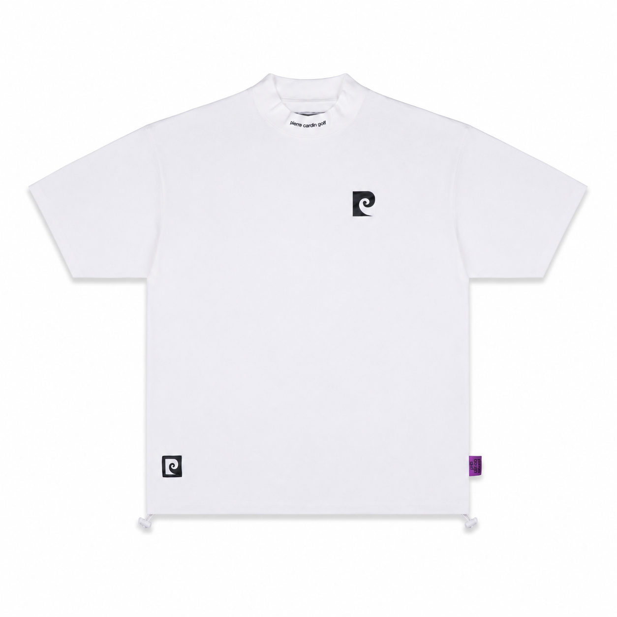 pierre cardin golf back logo short sleeve mock-neck｜pierre cardin