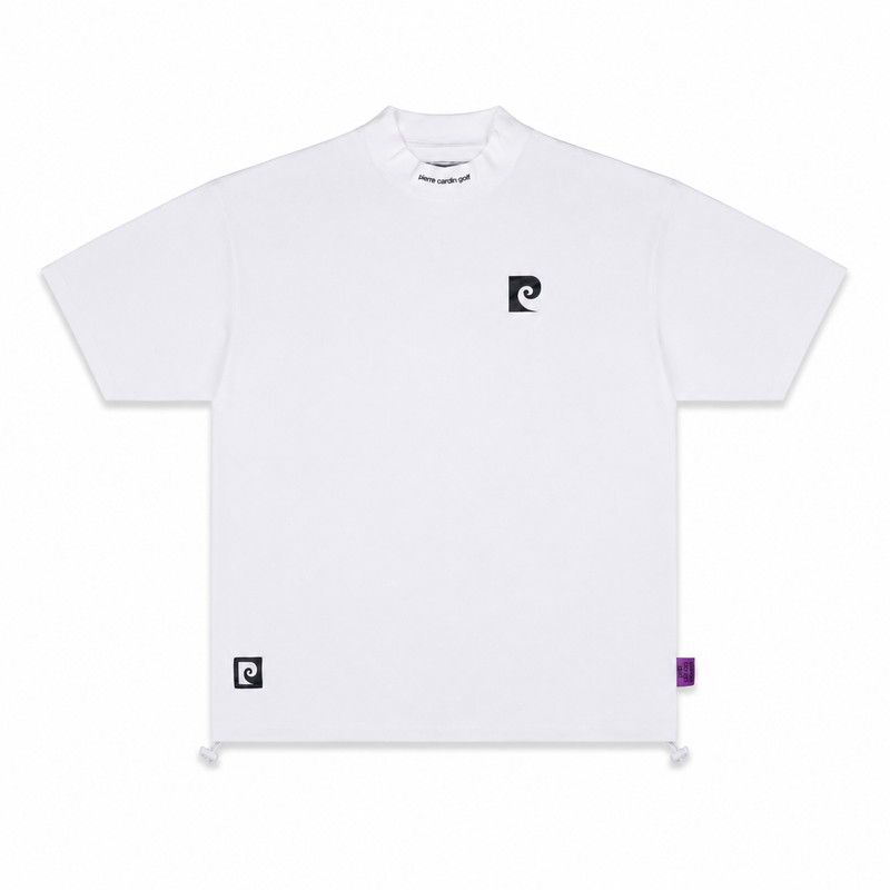 pierre cardin golf back logo short sleeve mock-neck｜pierre cardin