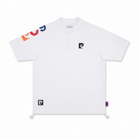 sleeve logo short sleeve henry neck｜WHITE × MULTI