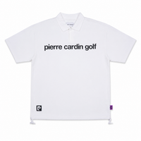 back Plogo short sleeve polo｜WHITE × BLACK