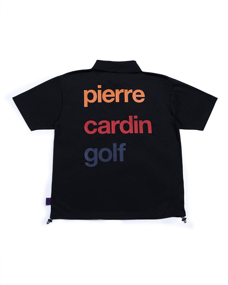 pierre cardin golf logodesign short sleeve polo | BLACK × MULTI