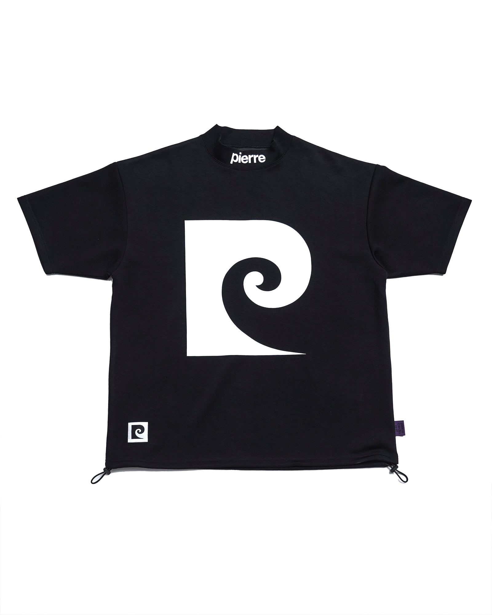 pierre cardin golf P logo short sleeve mock-neck | BLACK – 株式