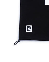 P logo short sleeve mock-neck | BLACK