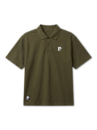 Back pcg logo short sleeve polo｜KHAKI - product