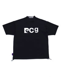 P logo short sleeve mock-neck | BLACK