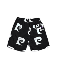 P logo shortpants | BLACK