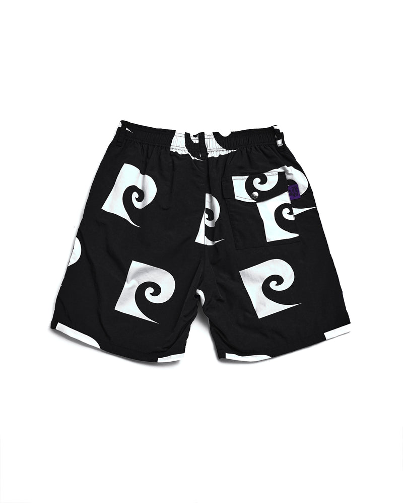 pierre cardin golf P logo shortpants | BLACK