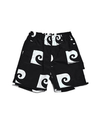P logo shortpants | BLACK